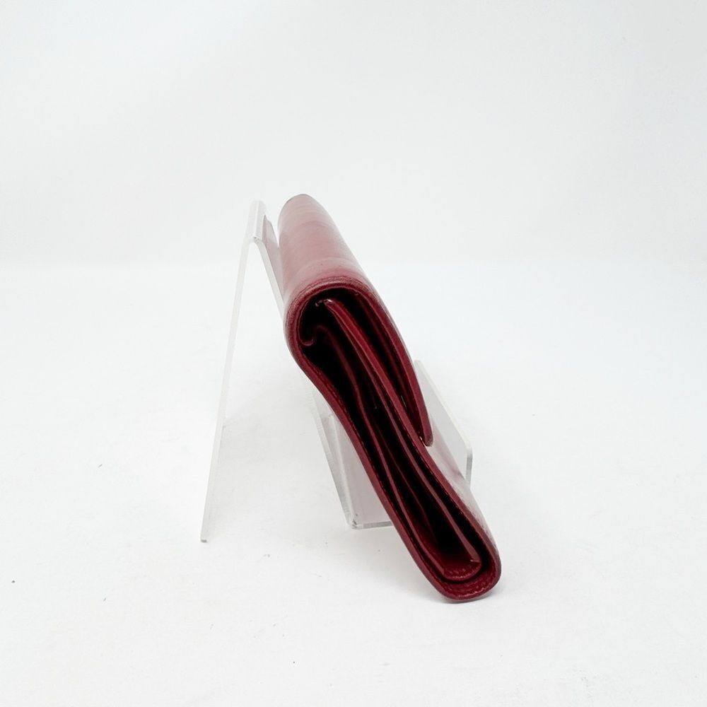 PRADA | AUTHENTIC Red Wallet Silver Hardware with Box Included - Picture 7 of 12
